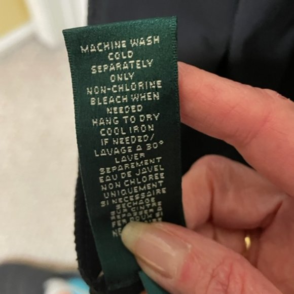 Ralph Lauren Black and Gold Chain Print Long Sleeve Dress - Picture 2 of 5